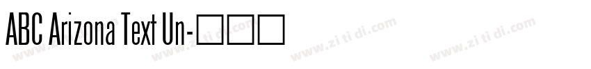 ABC Arizona Text Un字体转换